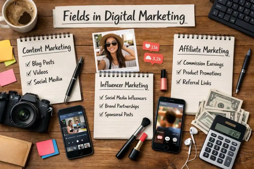 fields in digital marketing