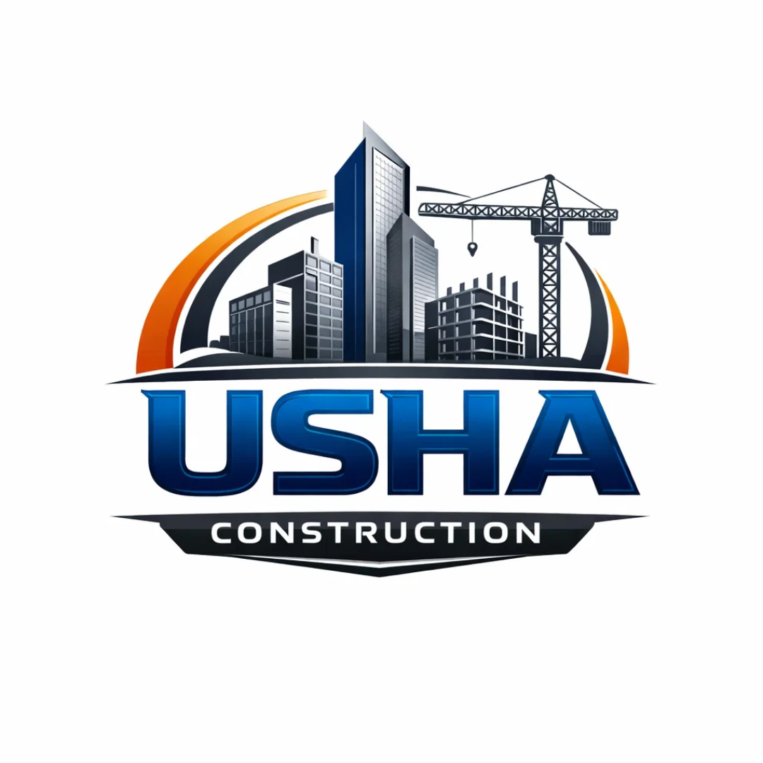 usha construction company logo